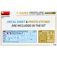 MiniArt 1/35 T-34-85 Composite Turret. 112 Plant. Summer 1944 Interior Kit Plastic Model Kit