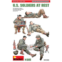 MiniArt 1/35 U.S. Soldiers at Rest. Special Edition Plastic Model Kit
