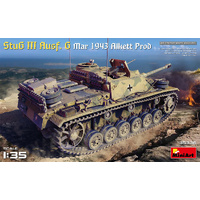 MiniArt 1/35 StuG III Ausf. G Mar 1943 Alkett Prod Plastic Model Kit