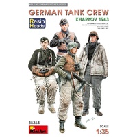 MiniArt 1/35 German Tank Crew.Kharkov 1943. Resin Heads Plastic Model Kit