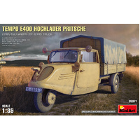 MiniArt 1/35 Tempo E400 Hochlader Pritsche. German 3-Wheel Delivery Truck Plastic Model Kit