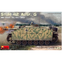MiniArt 1/35 StuH 42 Ausf. G Mid Prod (Jul-Oct 1943) Plastic Model Kit