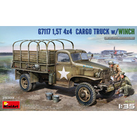 MiniArt 1/35 1.5t 4x4 G7117 Cargo Truck w/Winch Plastic Model Kit