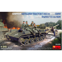 MiniArt 1/35 German Artillery Tractor T-60 (r) w/PaK40 Gun & Crew Plastic Model Kit