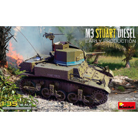 MiniArt 1/35 M3 Stuart Diesel Early Prod. Plastic Model Kit