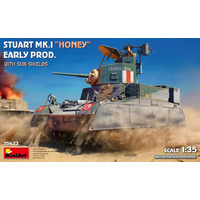 MiniArt 1/35 Stuart Mk.I Honey Early Prod. w/Sun Shields Plastic Model Kit
