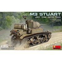 MiniArt 1/35 M3 Stuart Light Tank. Initial Prod. Plastic Model Kit