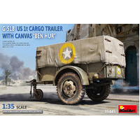 MiniArt 1/35 'G-518 US 1t Cargo Trailer Ben Hur w/Canvas Plastic Model Kit