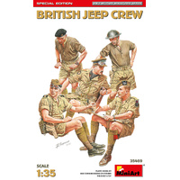 MiniArt 1/35 British Jeep Crew. Special Edition Plastic Model Kit