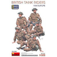 MiniArt 1/35 British Tank Riders (NW Europe). Resin Heads Plastic Model Kit