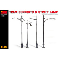 MiniArt 1/35 Tram Supports and Street Lamps Plastic Model Kit