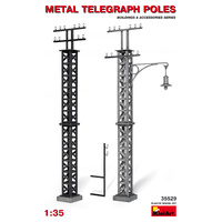 MiniArt 1/35 Metal Telegraph Poles Plastic Model Kit