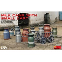 MiniArt 1/35 Milk Cans with Small Cart Plastic Model Kit