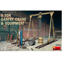 MiniArt 1/35 5 Ton Gantry Crane & Equipment Plastic Model Kit