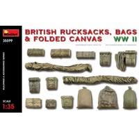 MiniArt 1/35 British Rucksacks. Bags & Folded Canvas WW2 Plastic Model Kit