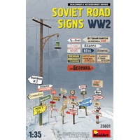 MiniArt 1/35 Soviet Road Signs WW2 Plastic Model Kit