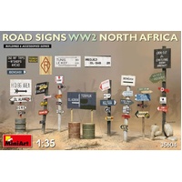 MiniArt 1/35 Road Signs WW2 (N.Africa) Plastic Model Kit