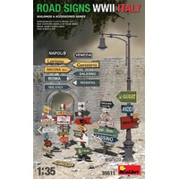 MiniArt 1/35 ROAD SIGNS WWII ITALY Plastic Model Kit