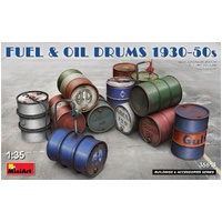 MiniArt 1/35 Fuel & Oil Drums 1930-50s Plastic Model Kit