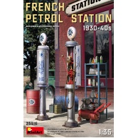 MiniArt 1/35 French Petrol Station 1930-40S Plastic Model Kit