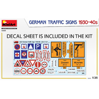 MiniArt 1/35 German Traffic Signs 1930-40’s Plastic Model Kit
