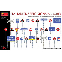MiniArt 1/35 ITALIAN TRAFFIC SIGNS 1930-40’s Plastic Model Kit