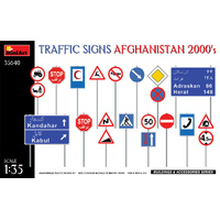 MiniArt 1/35 Traffic Signs. Afghanistan 2000's Plastic Model Kit