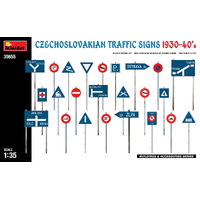 MiniArt 1/35 Czechoslovakian Traffic Signs 1930-40’s Plastic Model Kit