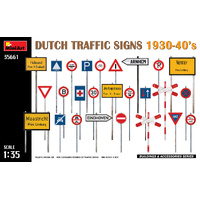 MiniArt 1/35 Dutch Traffic Signs 1930-40’s Plastic Model Kit