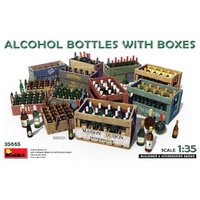 MiniArt 1/35 Alcohol Bottles w/Boxes Plastic Model Kit