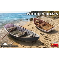 MiniArt 1/35 Wooden Boats Plastic Model Kit