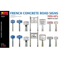 MiniArt 1/35 French Concrete Road Signs 1930-40's. North & East Plastic Model Kit