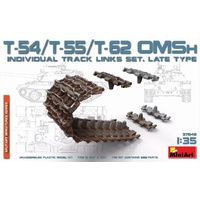 MiniArt 1/35 T-54/T-55/T-62 OMSh Ind.Track Links Set.LateType Plastic Model Kit