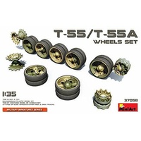MiniArt 1/35 T-55/T-55A Wheels Set Plastic Model Kit