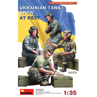 MiniArt 1/35 Ukrainian Tank Crew at Rest Plastic Model Kit