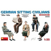 MiniArt 1/35 German Sitting Civilians '30s-'40s Plastic Model Kit