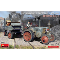 MiniArt 1/35 German Industrial Tractor D8511 Mod. 1936 with Cargo Trailer (1 Figure) Plastic Model Kit
