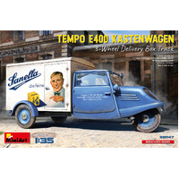 MiniArt 1/35 Tempo E400 Kastenwagen 3-Wheel Delivery Box Track Plastic Model Kit