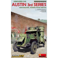 MiniArt 1/35 Austin Armoured Car 3rd Series: Czechoslovak. Russian. Soviet Service. Interior Kit Plastic Model Kit