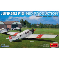 MiniArt 1/48 Junkers F13. Mid Prod. German. Polish. Swiss Service Plastic Model Kit