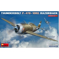 MiniArt 1/48 Thunderbolt P-47D-10RE Razorback. Advanced Kit Plastic Model Kit