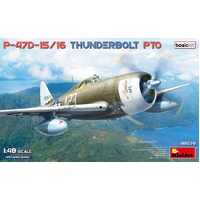 MiniArt 1/48 P-47D-15/16 Thunderbolt. PTO. Basic Kit Plastic Model Kit