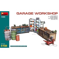 MiniArt 1/48 Garage Workshop Plastic Model Kit