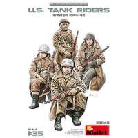 MiniArt 1/35 U.S. Tank Riders (Winter 1944-45) Plastic Model Kit