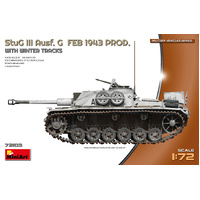MiniArt 1/72 StuG III Ausf. G Feb 1943 Prod w/Winter Tracks Plastic Model Kit