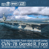 Magic Factory 1/700 USS Gerald R. Ford CVN-78 Aircraft Carrier Plastic Model Kit