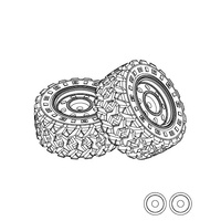 MJX Rubber Tyres (2pcs) [14301]