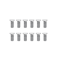 MJX Countersunk Flat Head Screws (12pcs) [M26645]