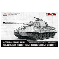 Meng 1/72 German Heavy Tank Sd.Kfz.182 King Tiger (Henschel Turret) Plastic Model Kit