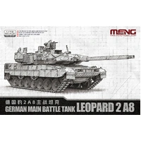 Meng 1/72 German Main Battle Tank Leopard 2 A8 Plastic Model Kit